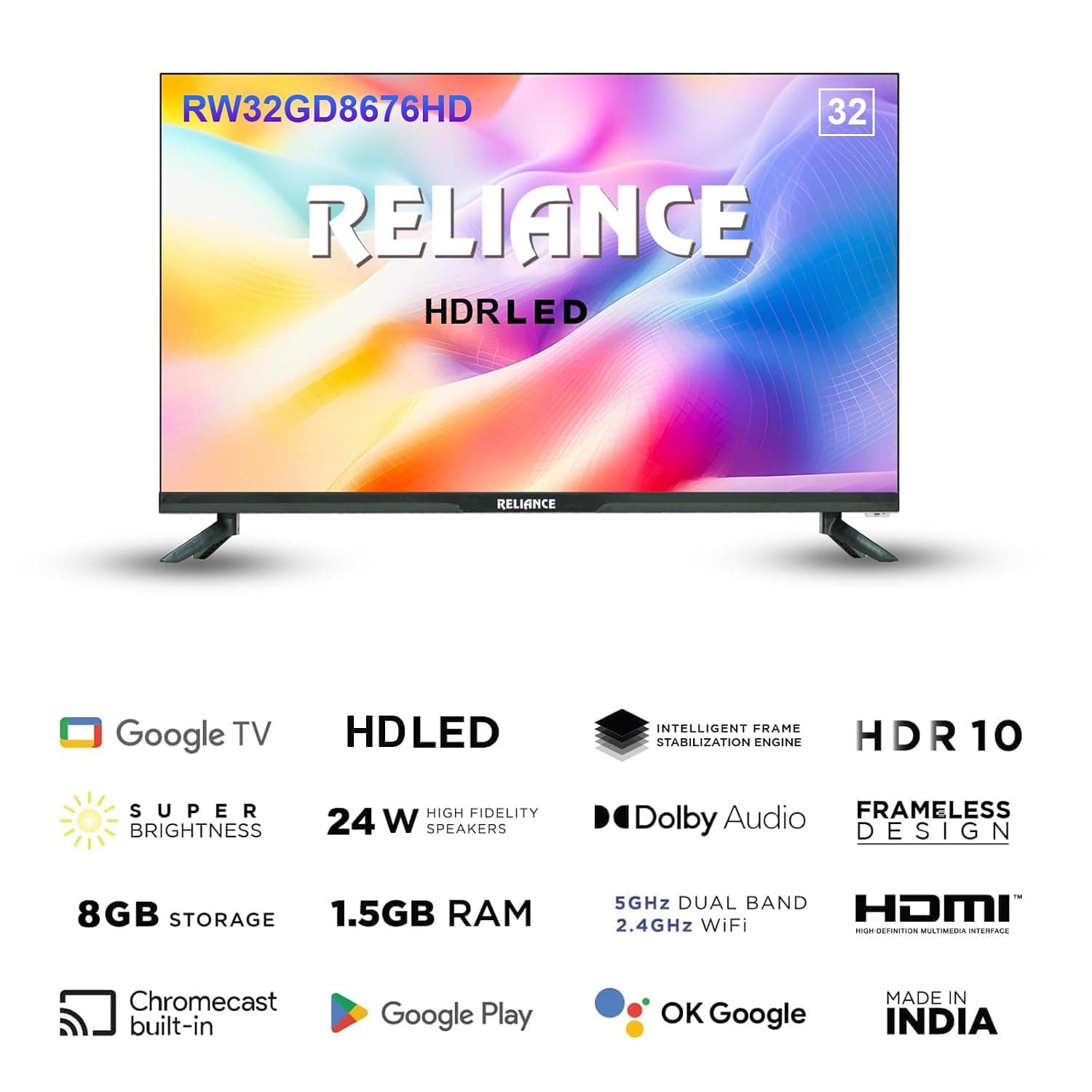 Reliance 80 cm (32") HD Ready Smart LED TV — image 2
