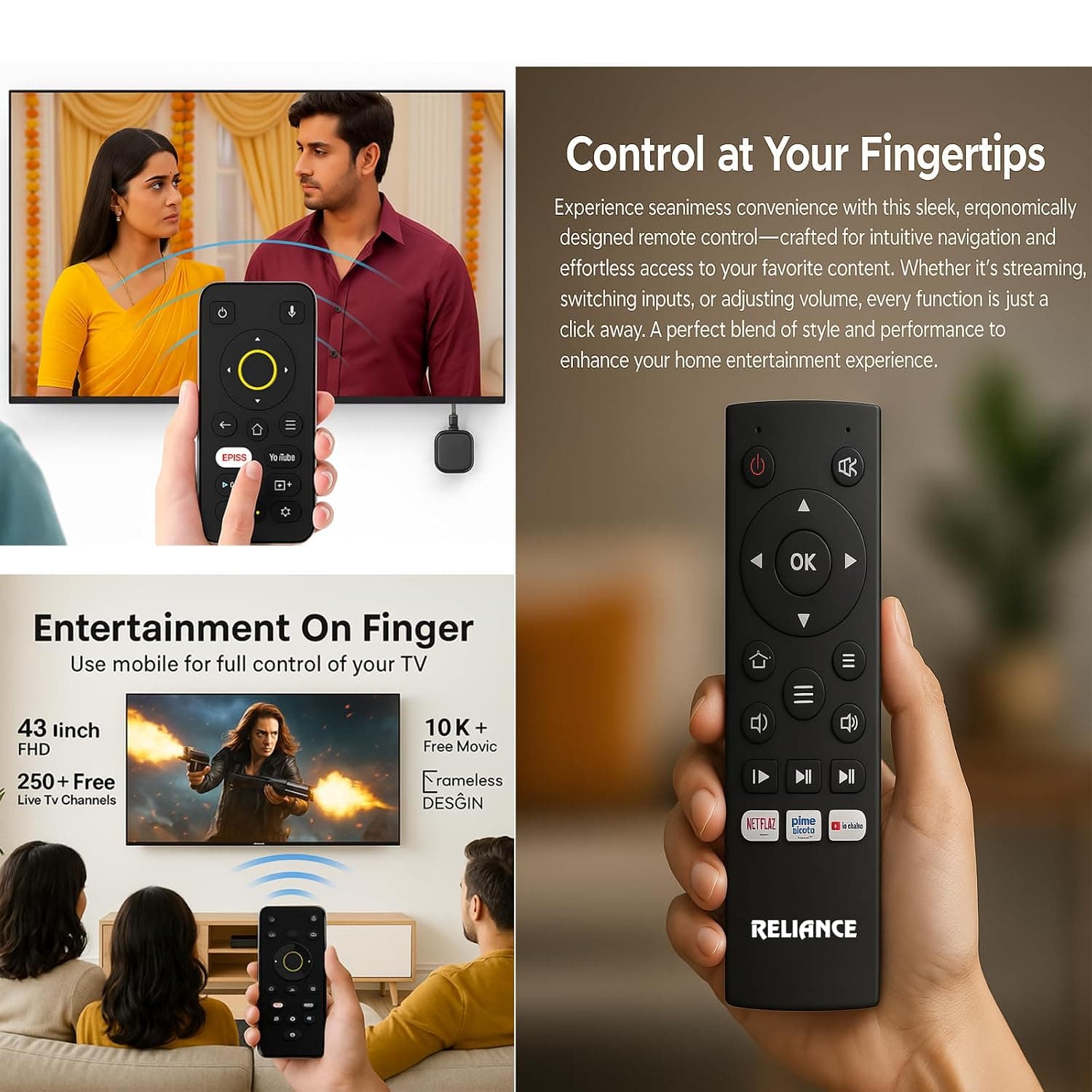 Reliance 43" Full HD Smart Cloud LED TV — image 3