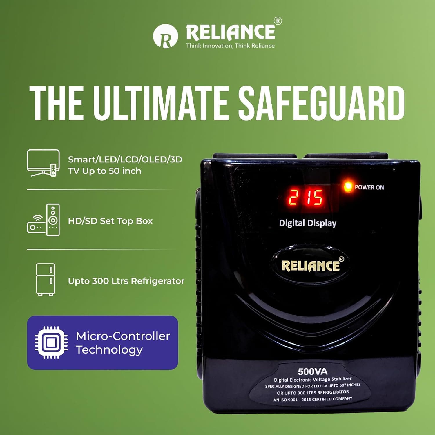 Reliance Digital Voltage Stabilizer (Up to 50" TV / 300L Fridge) — image 2