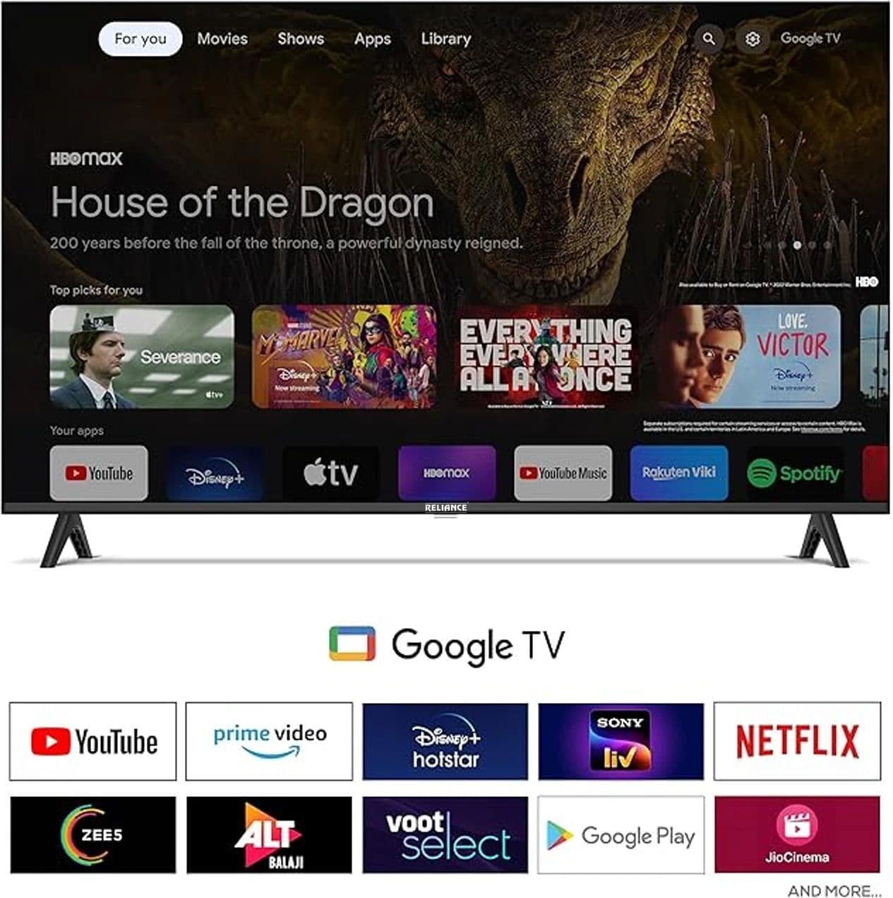 RELIANCE LED TV 43 INCH GTV 4K UHD RW43GD8676UHD — image 2